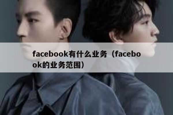 facebook有什么业务（facebook的业务范围） 第1张