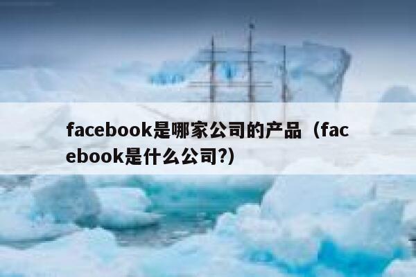 facebook是哪家公司的产品（facebook是什么公司?） 第1张