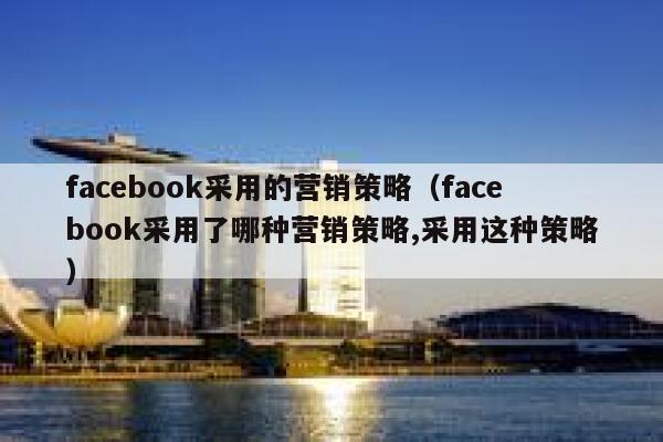 facebook采用的营销策略（facebook采用了哪种营销策略,采用这种策略） 第1张