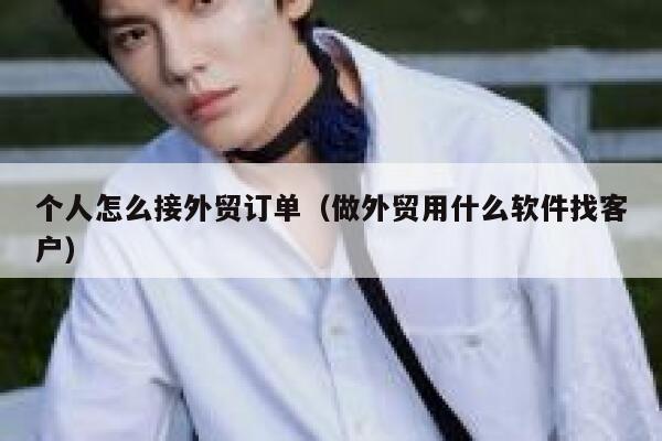 个人怎么接外贸订单（做外贸用什么软件找客户） 第1张