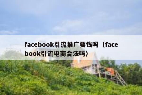 facebook引流推广要钱吗（facebook引流电商合法吗） 第1张