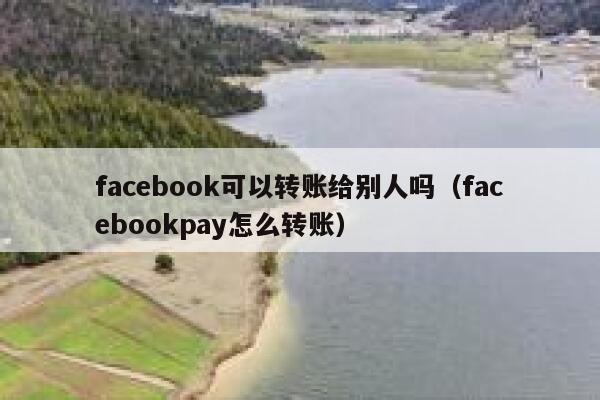facebook可以转账给别人吗(facebookpay怎么转账) 第1张 facebook可以转账给别人吗(facebookpay怎么转账) 第1张