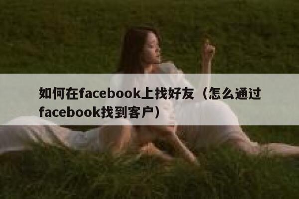 如何在facebook上找好友（怎么通过facebook找到客户） 第1张