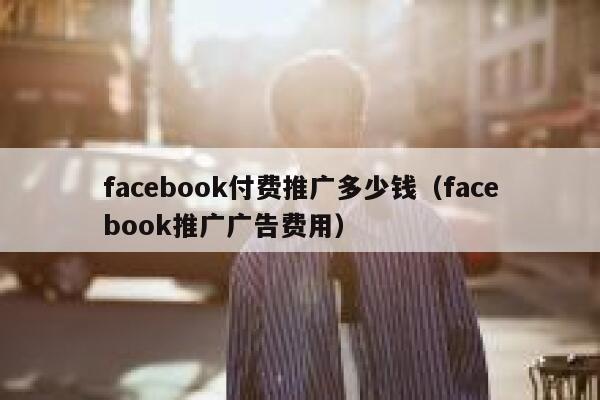 facebook付费推广多少钱（facebook推广广告费用） 第1张