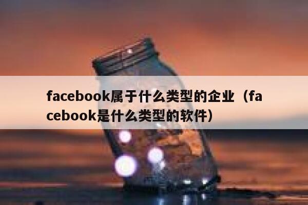 facebook属于什么类型的企业(facebook是什么类型的软件) 第1张 facebook属于什么类型的企业(facebook是什么类型的软件) 第1张