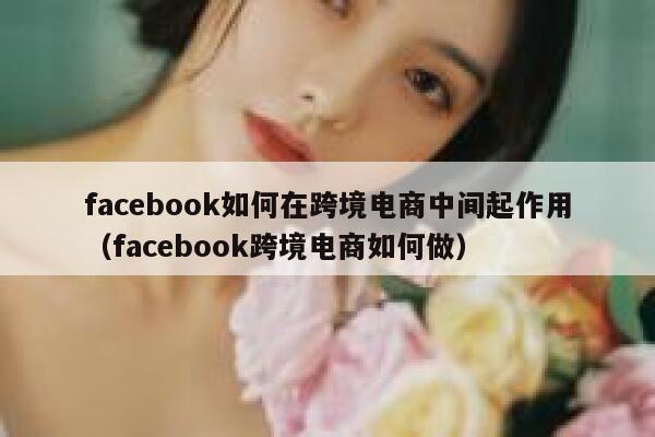 facebook如何在跨境电商中间起作用（facebook跨境电商如何做） 第1张