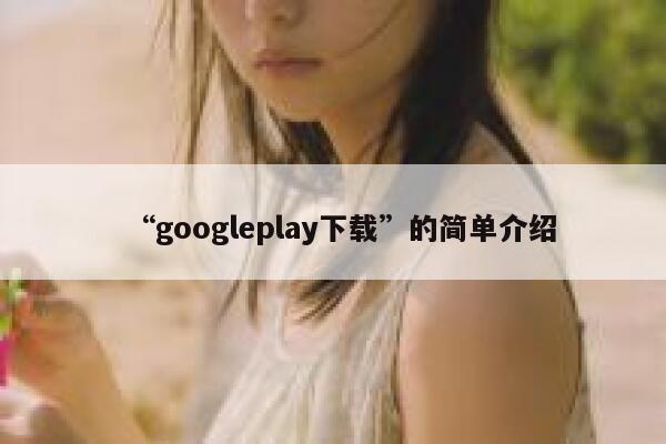 “googleplay下载”的简单介绍 第1张
