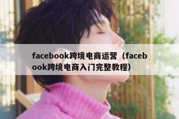 facebook跨境电商运营(facebook跨境电商入门完整教程) 第1张 facebook跨境电商运营(facebook跨境电商入门完整教程) 第1张