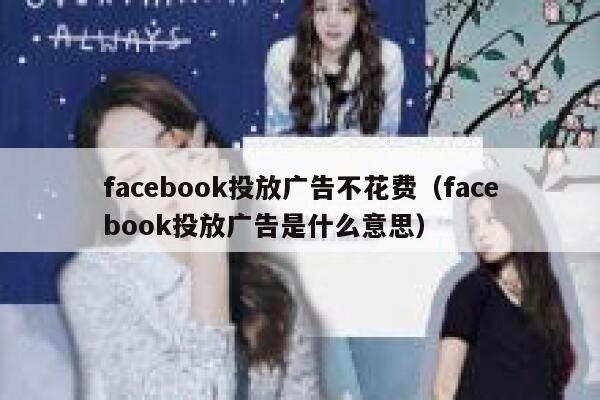 facebook投放广告不花费（facebook投放广告是什么意思） 第1张