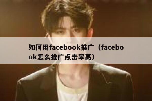如何用facebook推广(facebook怎么推广点击率高) 第1张 如何用facebook推广(facebook怎么推广点击率高) 第1张