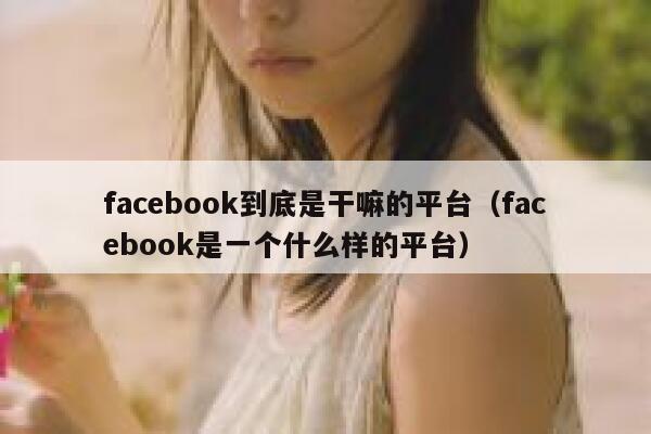facebook到底是干嘛的平台(facebook是一个什么样的平台) 第1张 facebook到底是干嘛的平台(facebook是一个什么样的平台) 第1张