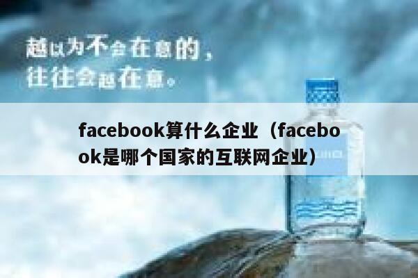 facebook算什么企业（facebook是哪个国家的互联网企业） 第1张