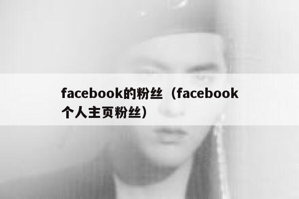 facebook的粉丝(facebook个人主页粉丝) 第1张 facebook的粉丝(facebook个人主页粉丝) 第1张