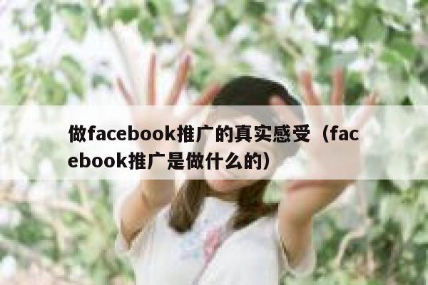 做facebook推广的真实感受（facebook推广是做什么的） 第1张