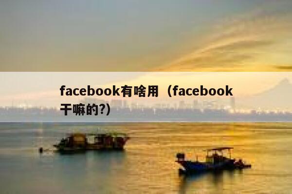 facebook有啥用(facebook干嘛的?) 第1张 facebook有啥用(facebook干嘛的?) 第1张