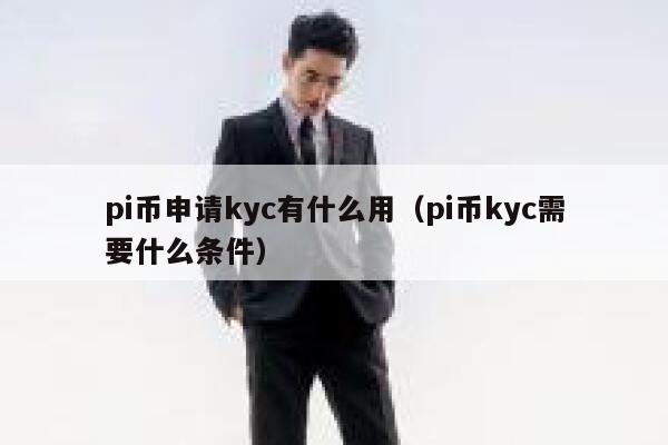 pi币申请kyc有什么用（pi币kyc需要什么条件） 第1张