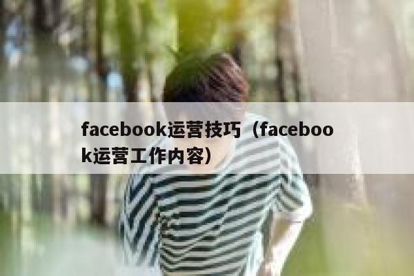 facebook运营技巧(facebook运营工作内容) 第1张 facebook运营技巧(facebook运营工作内容) 第1张