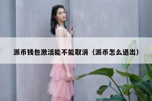 派币钱包激活能不能取消（派币怎么退出） 第1张