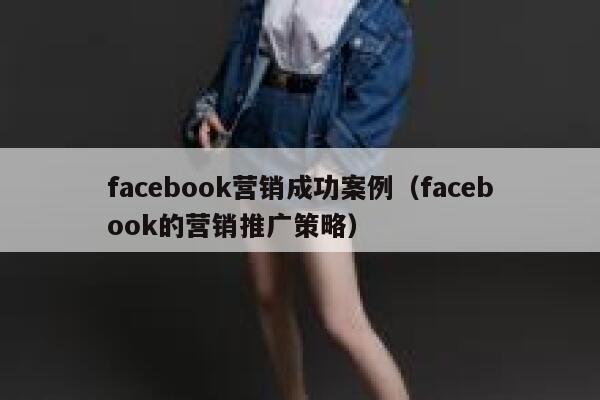 facebook营销成功案例（facebook的营销推广策略） 第1张