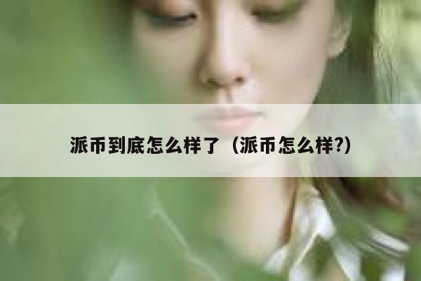派币到底怎么样了（派币怎么样?） 第1张