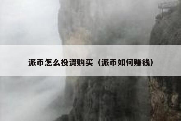 派币怎么投资购买（派币如何赚钱） 第1张