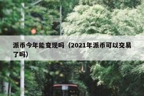 派币今年能变现吗（2021年派币可以交易了吗） 第1张