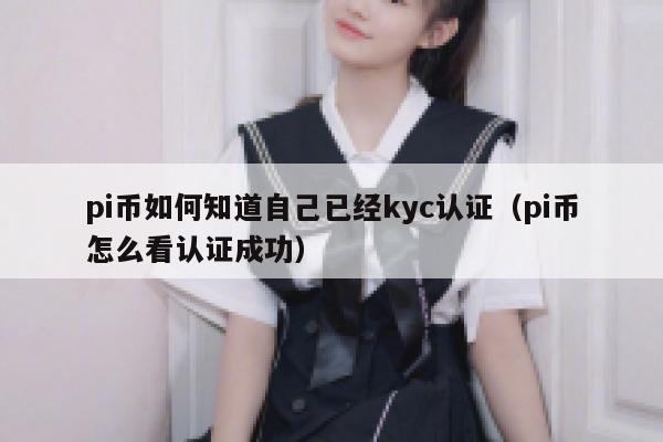 pi币如何知道自己已经kyc认证（pi币怎么看认证成功） 第1张
