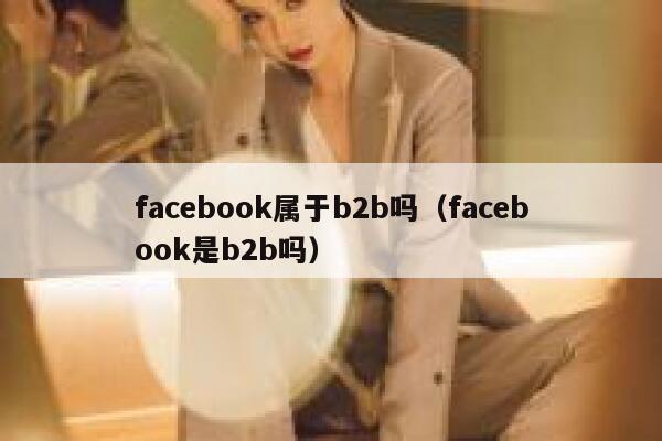 facebook属于b2b吗（facebook是b2b吗） 第1张