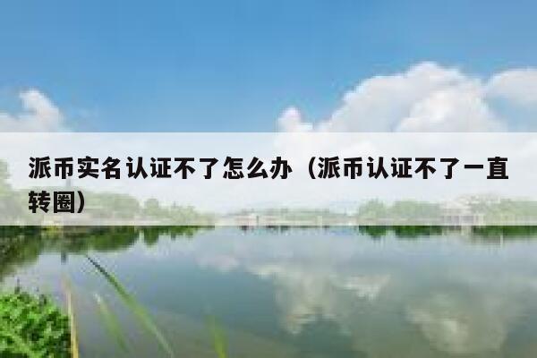 派币实名认证不了怎么办（派币认证不了一直转圈） 第1张