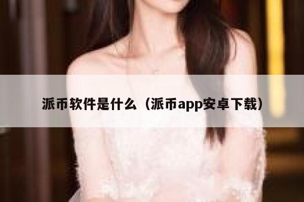 派币软件是什么（派币app安卓下载） 第1张