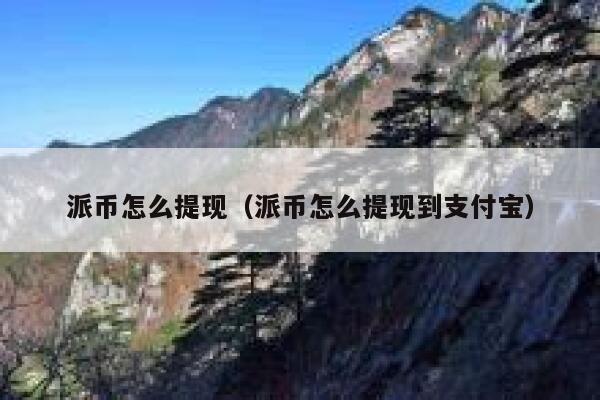 派币怎么提现（派币怎么提现到支付宝） 第1张