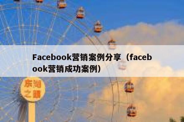 Facebook营销案例分享（facebook营销成功案例） 第1张