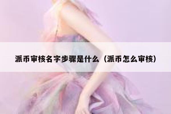 派币审核名字步骤是什么（派币怎么审核） 第1张