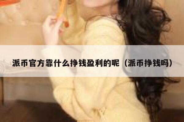 派币官方靠什么挣钱盈利的呢（派币挣钱吗） 第1张