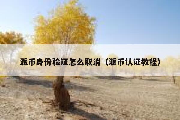 派币身份验证怎么取消（派币认证教程） 第1张