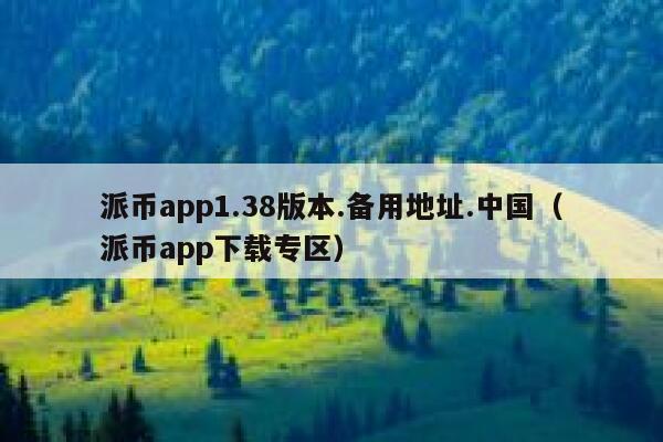 派币app1.38版本.备用地址.中国（派币app下载专区） 第1张