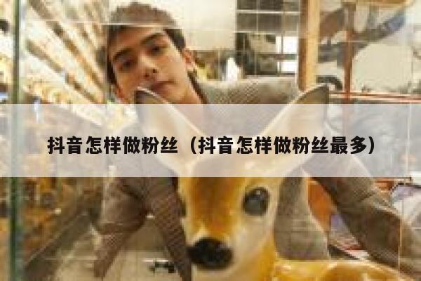 抖音怎样做粉丝（抖音怎样做粉丝最多） 第1张