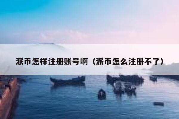 派币怎样注册账号啊（派币怎么注册不了） 第1张