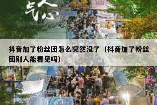 抖音加了粉丝团怎么突然没了（抖音加了粉丝团别人能看见吗） 第1张