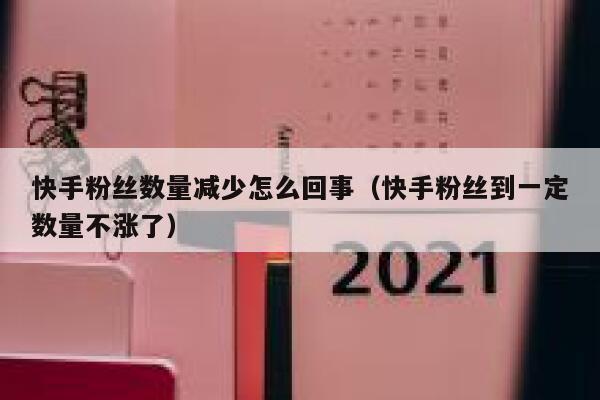 快手粉丝数量减少怎么回事（快手粉丝到一定数量不涨了） 第1张