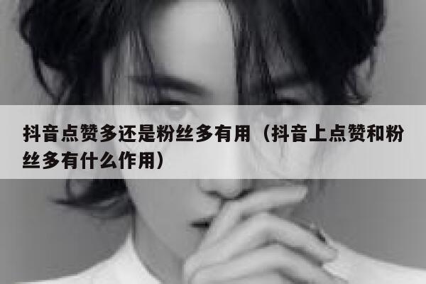 抖音点赞多还是粉丝多有用（抖音上点赞和粉丝多有什么作用） 第1张