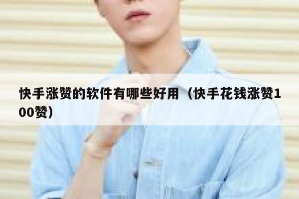 快手涨赞的软件有哪些好用（快手花钱涨赞100赞） 第1张