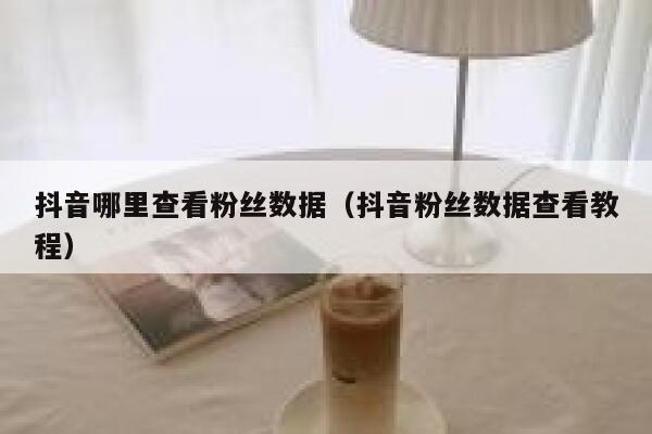 抖音哪里查看粉丝数据（抖音粉丝数据查看教程） 第1张