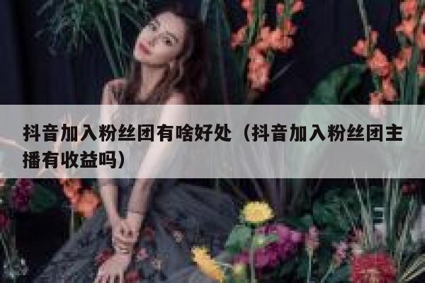 抖音加入粉丝团有啥好处(抖音加入粉丝团主播有收益吗) 第1张 抖音加入粉丝团有啥好处(抖音加入粉丝团主播有收益吗) 第1张