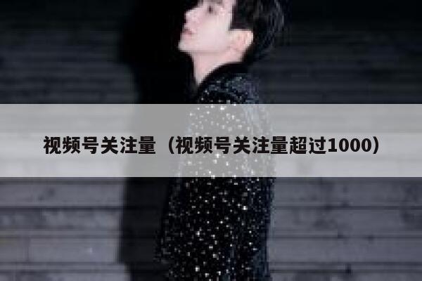 视频号关注量（视频号关注量超过1000） 第1张