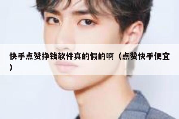 快手点赞挣钱软件真的假的啊（点赞快手便宜） 第1张