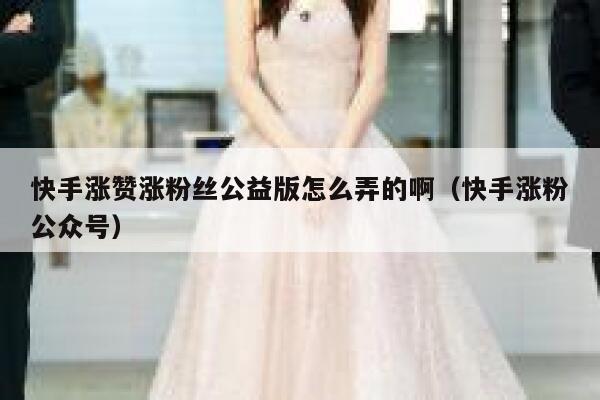 快手涨赞涨粉丝公益版怎么弄的啊（快手涨粉公众号） 第1张
