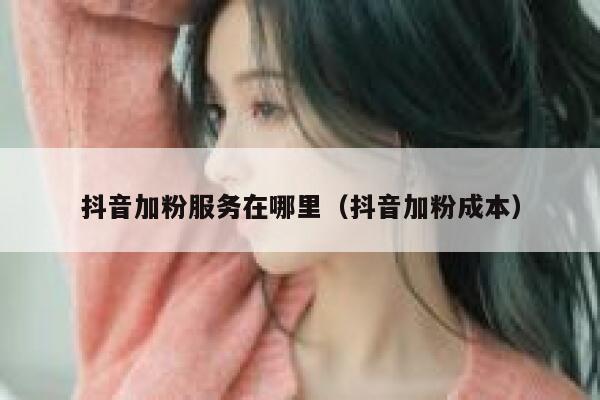抖音加粉服务在哪里（抖音加粉成本） 第1张