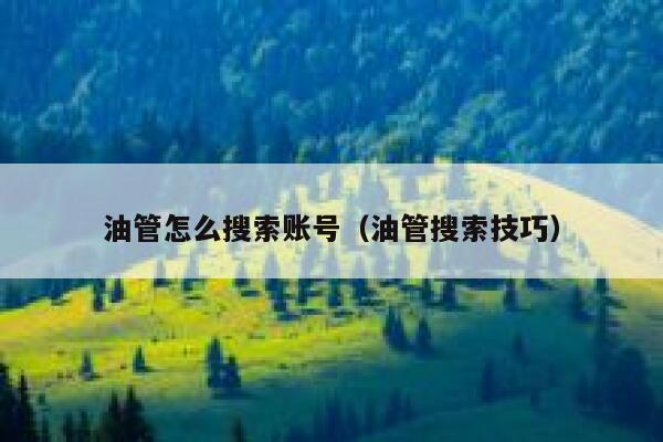 油管怎么搜索账号（油管搜索技巧） 第1张