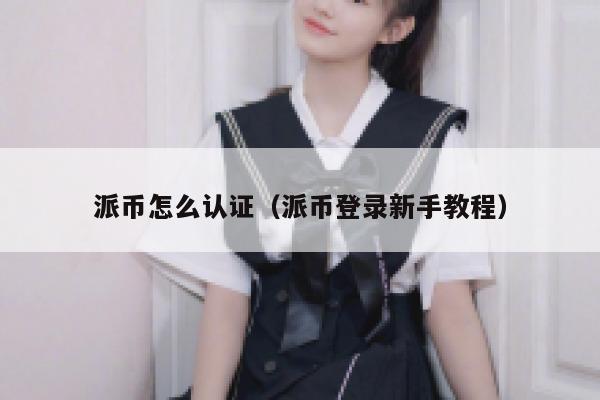 派币怎么认证（派币登录新手教程） 第1张